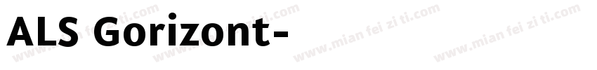ALS Gorizont字体转换